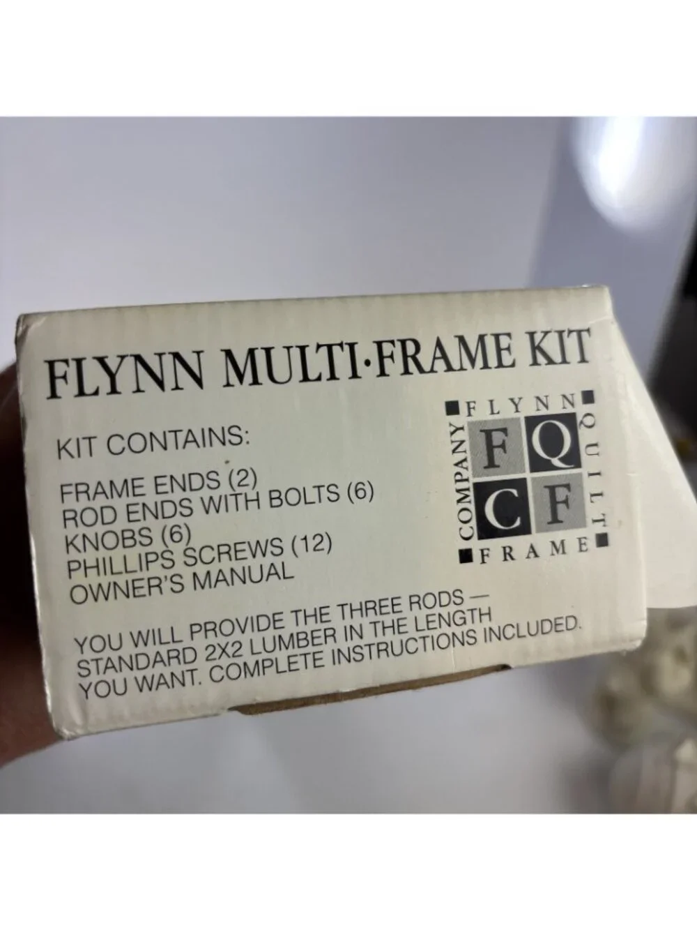 Flynn Quilt Company Multi-Frame Kit Machine Hand Quilting No-Baste System 2002